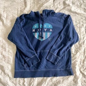 NWOT Villanova University College Nova Life Is Good Large Hoodie Sweatshirt
